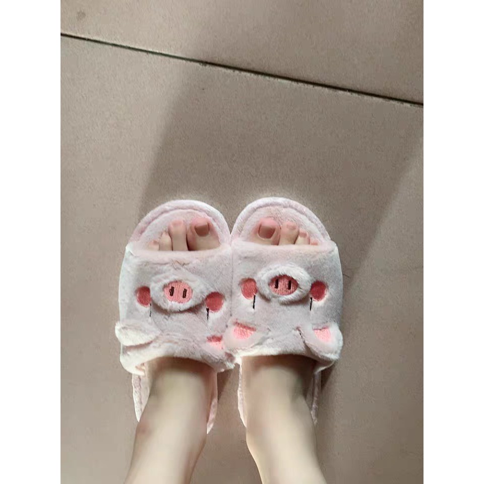 Dép heo và chó bông mang trong nhà - US240