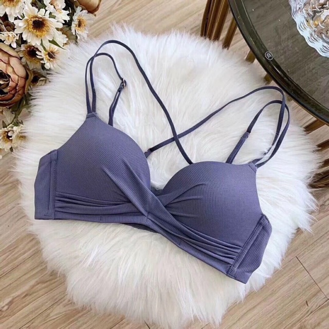 Áo Lót Không Gọng Nhúm Ngực Dây Vai Đôi Chéo Lưng Tạo Nhiều Kiểu LA650 | Nội Y Siêu Sỉ