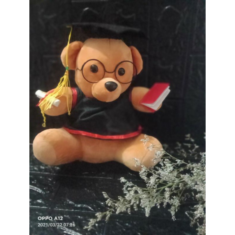 Gấu Bông Tốt Nghiệp - Thú Nhồi Bông Gấu Cử Nhân Cao Cấp" Size 30cm
