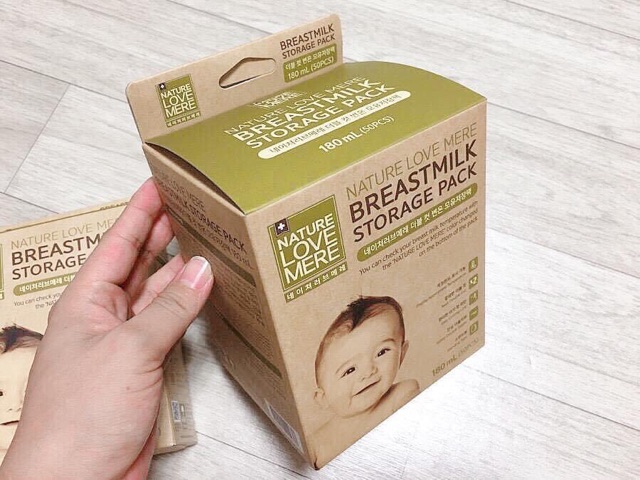 TÚI TRỮ SỮA CẢM BIẾN NHIỆT CAO CẤP HÀN QUỐC NATURE LOVE MERE