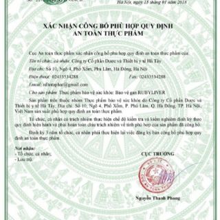 RUBYLIVER - viên uống bổ gan
