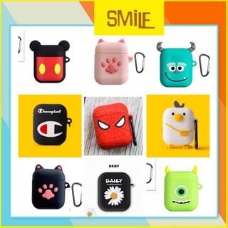 ⚡️Giá Sỉ⚡️ Vỏ bao bảo vệ  tai nghe case Airpod 1,2 i12 i12 Tws  _ Tặng Kèm Móc - Ốp  Đựng Tai Nghe bluetooth airpods BT.