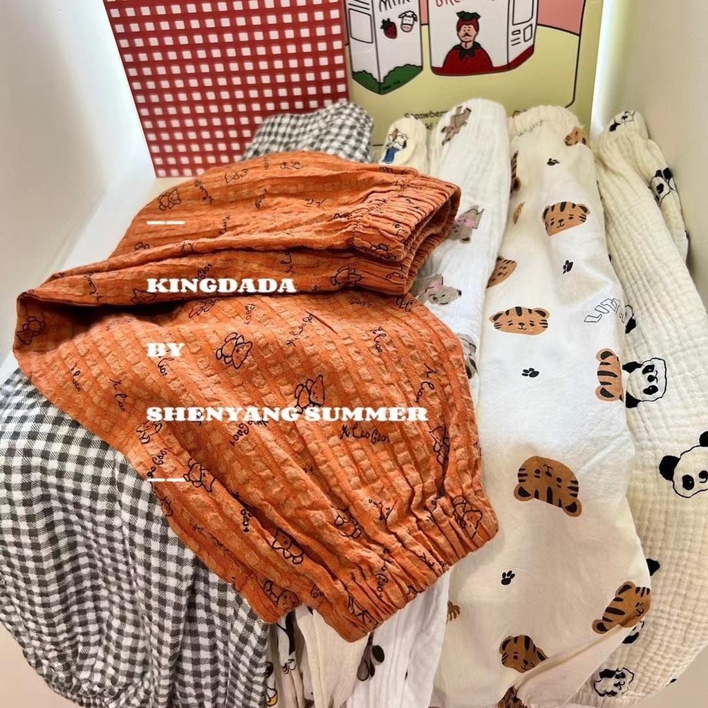 [Babycat Hàng Có Sẵn Bán Chạy Quần Dài Chống Muỗi Phong Cách Nhật Bản Hàn Quốc Thời Trang Mùa Hè Hàng Mới Dành Cho Bé Trai Và Bé Gái