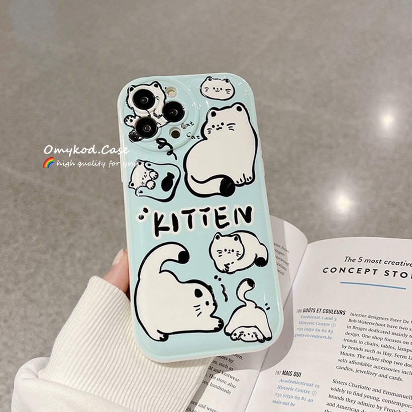 Ốp Điện Thoại Mềm In Hình Mèo Omykod Cho Samsung S21 S20 FE S22 S21 S20 Note 20 Plus M23 M33 M52 M53