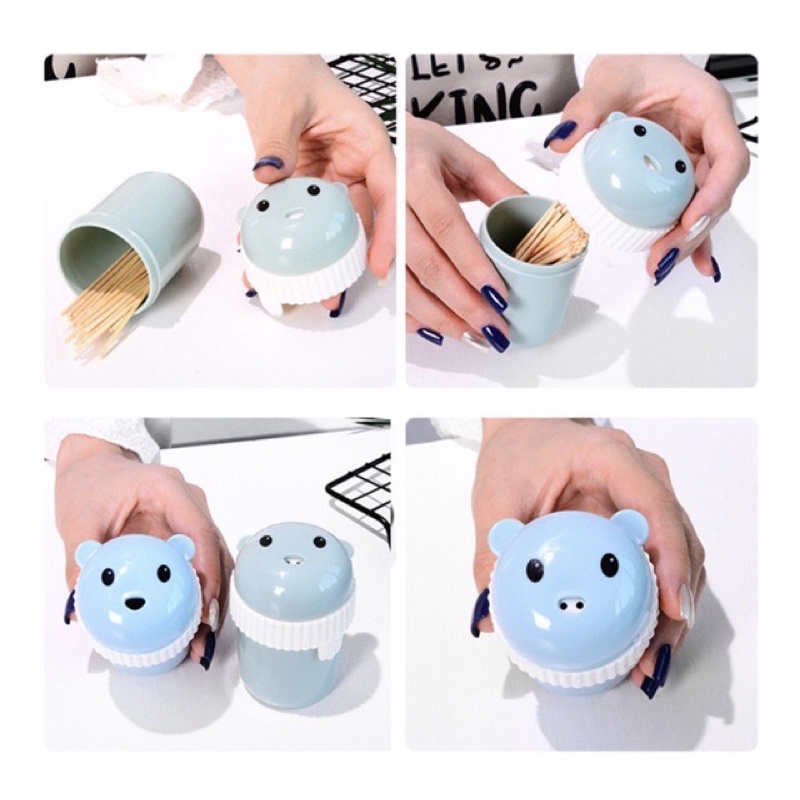 HỦ ĐỰNG TÂM HOẠ TIẾT HOẠT HÌNH GẤU ĐÁNG YÊU.SIÊU CUTE.