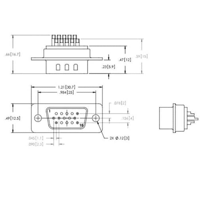 Đầu Kết Nối 15 Pin Db15 Vga Chuyên Dụng Chất Lượng Cao