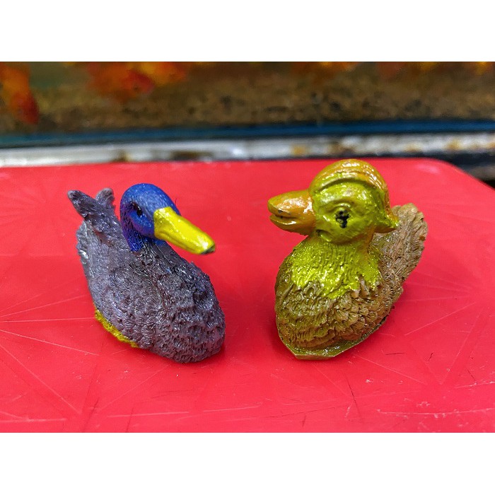 VỊT TRANG TRÍ HỒ CÁ NON BỘ DÀI 7,5CM CAO 3,5CM