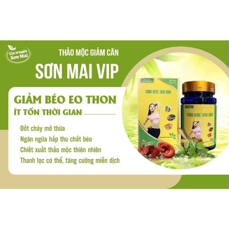 Giảm Cân Sơn Mai Thảo Mộc Giúp Hỗ Trợ Giảm Cân Nhanh Cấp Tốc  An Toàn Không Phải Thuốc Giảm Cân