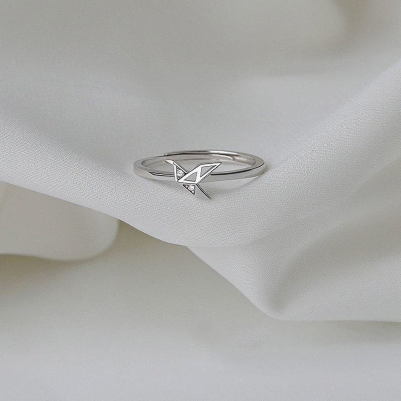 Nhẫn Mạ Bạc Hình Mặt Nạ Đính Đá Thanh Lịch Thời Trang Cho Nữ