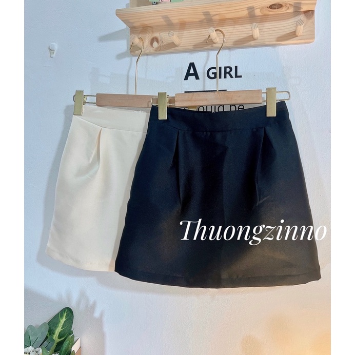 [Ảnh thật/Video] Chân váy ngắn chất TAFTA sang chảnh Chân váy chữ A hàn quốc