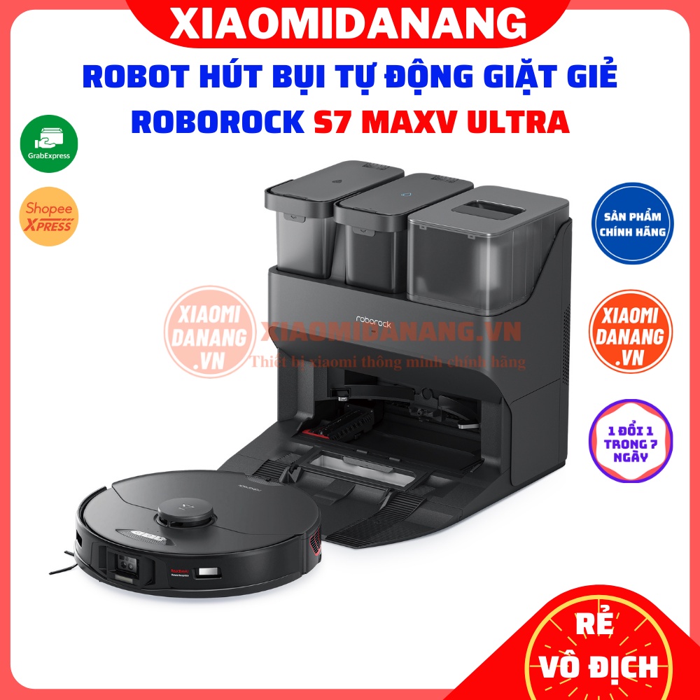 Robot hút bụi tự động giặt giẻ lau Roborock S7 MaxV Ultra