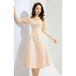 Váy bổ cúp tay lỡ xoè cchat