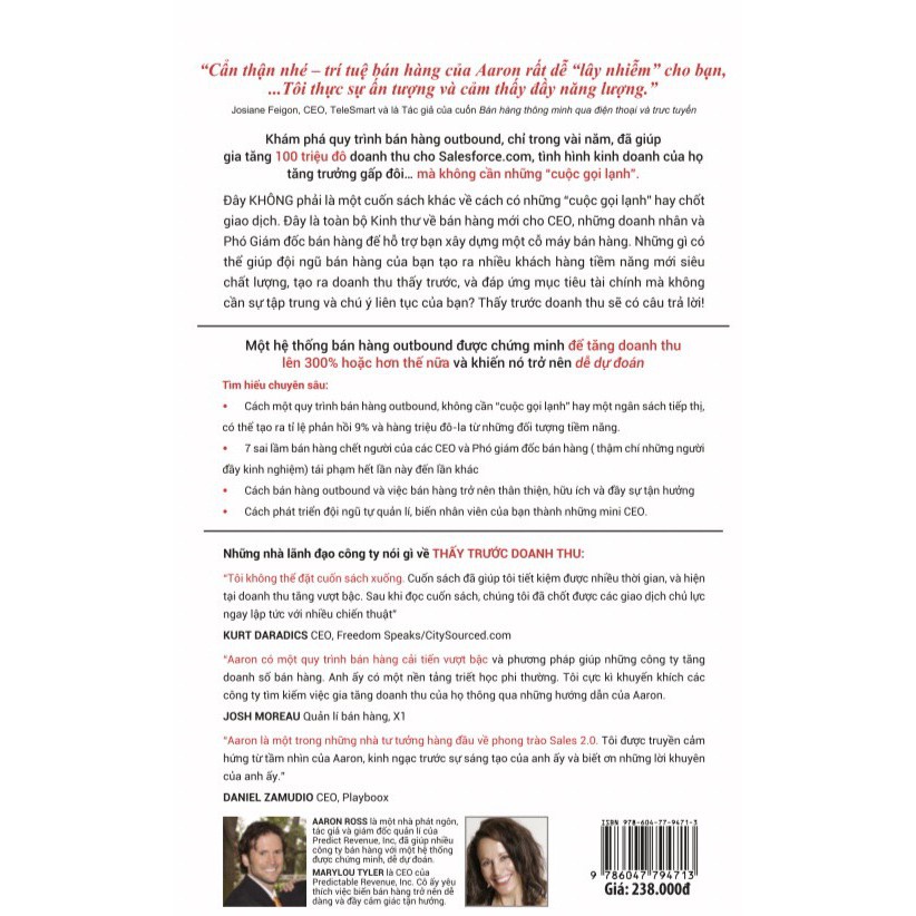 Sách - Thấy Trước Doanh Thu ( Thiên Minh Books )