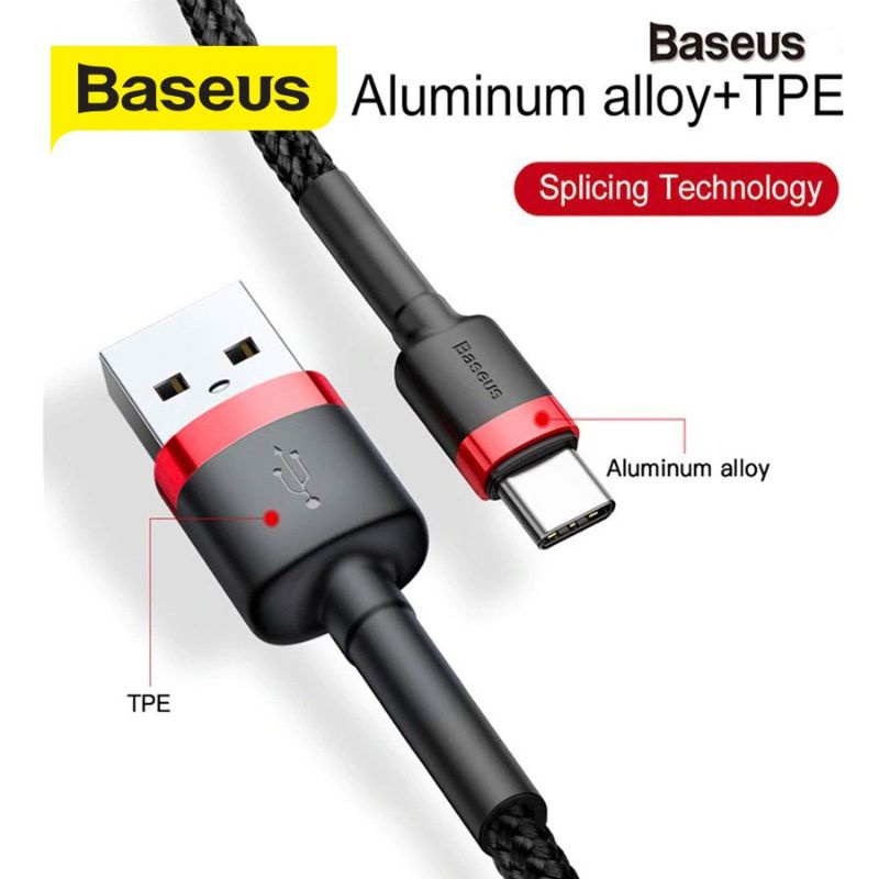 Cáp Sạc Nhanh Baseus Cafule Cable Type C Chính Hãng-Cáp Sạc 1m.2m.