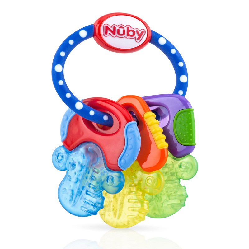 Đồ chơi gặm nướu Nuby hình chìa khóa – ngậm nướu lạnh silicone Nuby cho bé