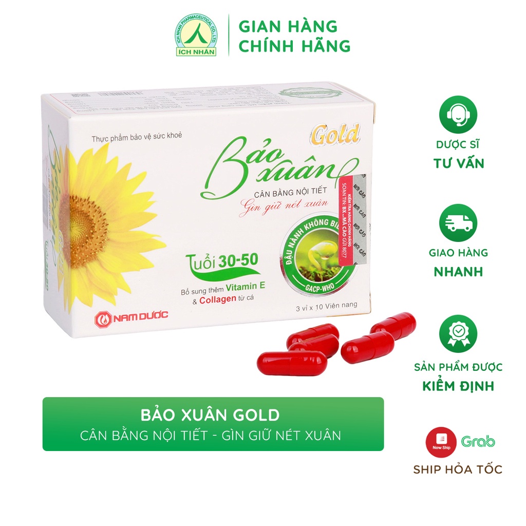 Mã bmlt30 giảm đến 30k đơn 299k viên uống nội tiết tố nữ bảo xuân gold - ảnh sản phẩm 9