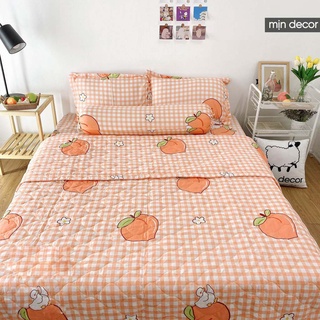 Bộ chăn ga gối Cotton 3D Mịn Decor - Bộ ga giường CHĂN TRẦN bông mùa hè mềm mịn MIỄN PHÍ bo chun