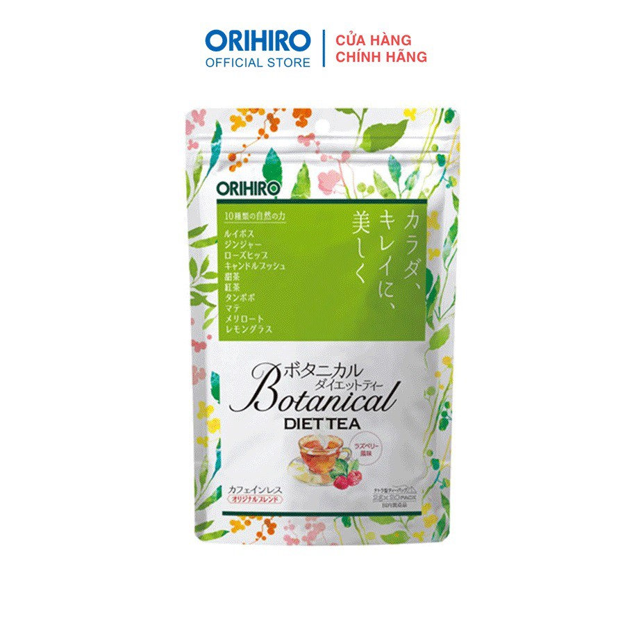 Trà thảo mộc Botanical Orihiro hỗ trợ thải độc, giảm cân túi 20 gói