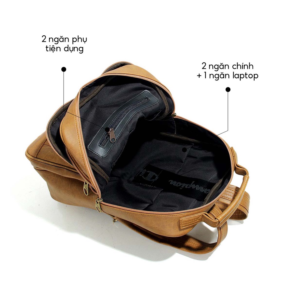 Balo da đựng laptop 14 inch chống thấm nước chính hãng bảo hành trọn đời BL58