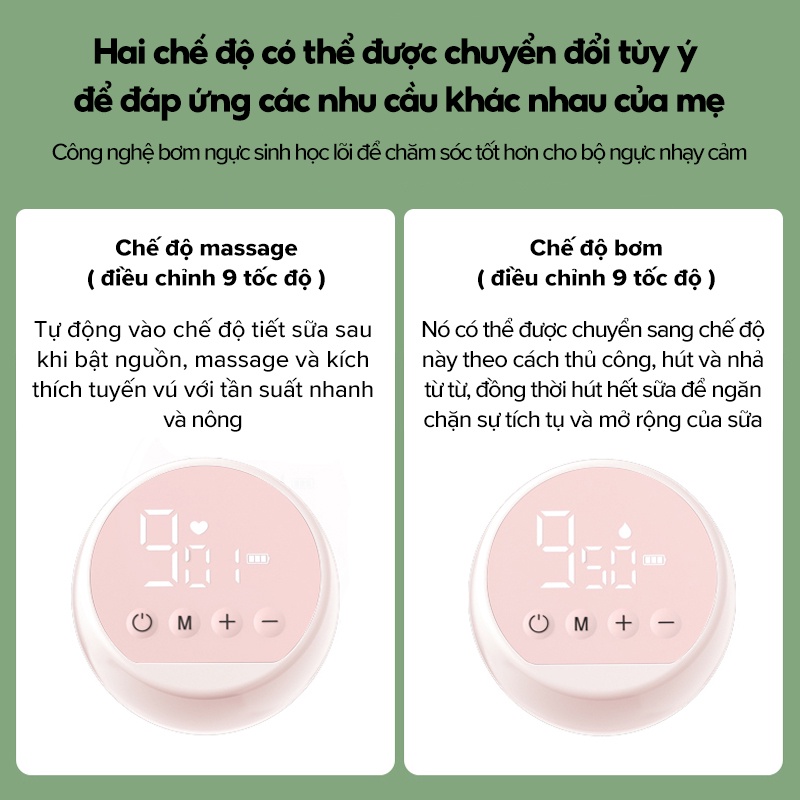 HAN RIVER Máy hút sữa điện đơn nâng cấp 9 tốc độ chất liệu pp nhập khẩu - Hàng chính hãng