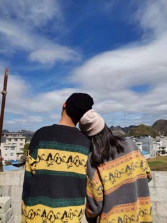 💯Ảnh Thật🍀Áo len đôi order QC