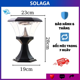Đèn led trụ cổng năng lượng mặt trời lục giác SOLAGA HT453
