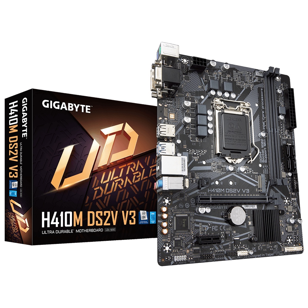 Chặn main Gigabyte H410M DS2V V3 dùng nắp sau thùng máy