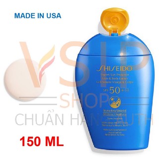 HÀNG MỸ 🇺🇸🇺🇸 KEM CHỐNG NẮNG KHÔNG TRÔI FACE/BODY SHISEIDO ULTIMATE SUN PROTECTION LOTION SPF 50 150ML