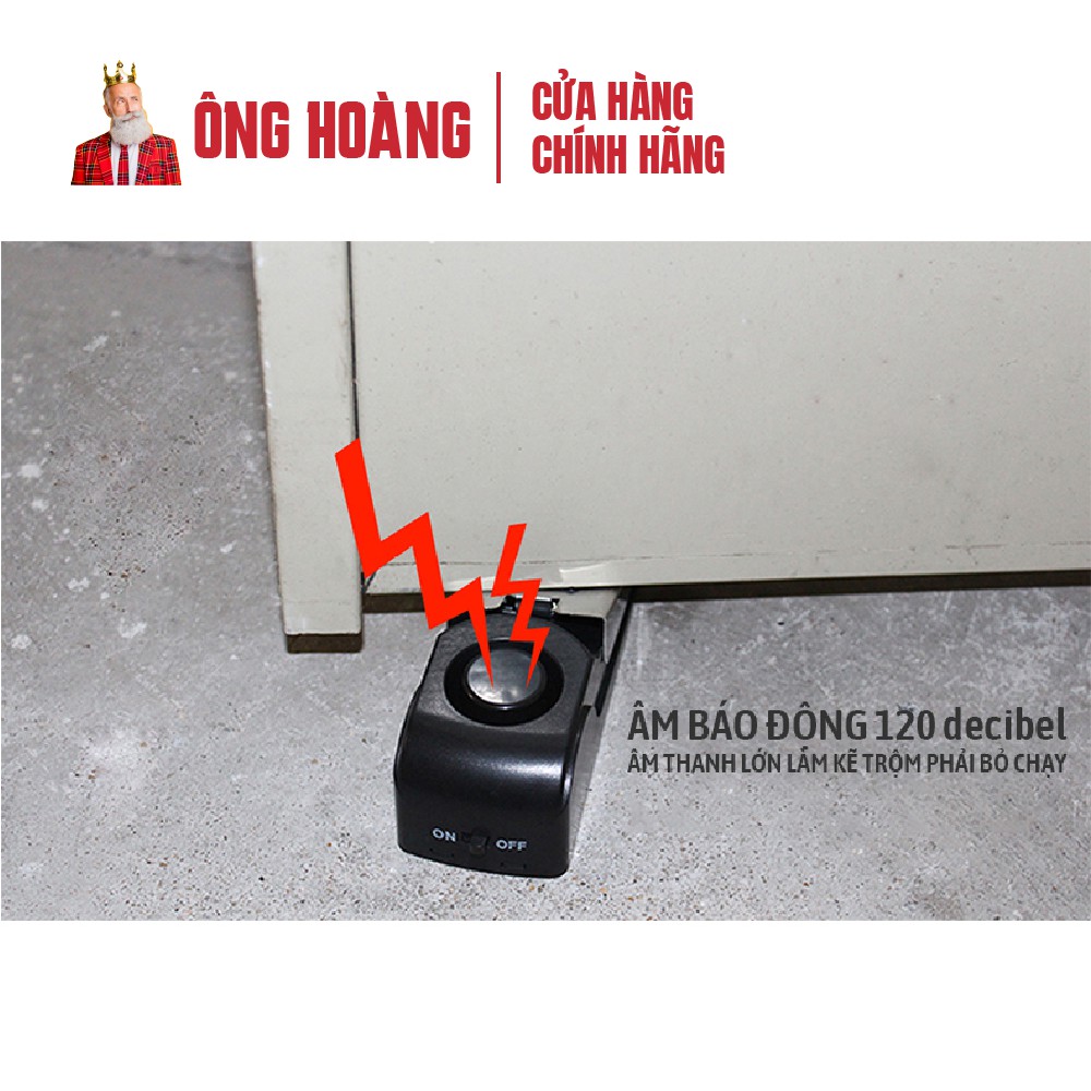 Báo động chống trộm chèn cửa, chuông báo động chèn chân cửa siêu thanh