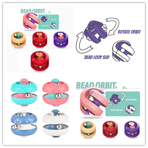 Con Quay Đồ Chơi Fidget Spinner HìNh KhốI Vuông Qipin Vui NhộN, GiúP GiảM Stress