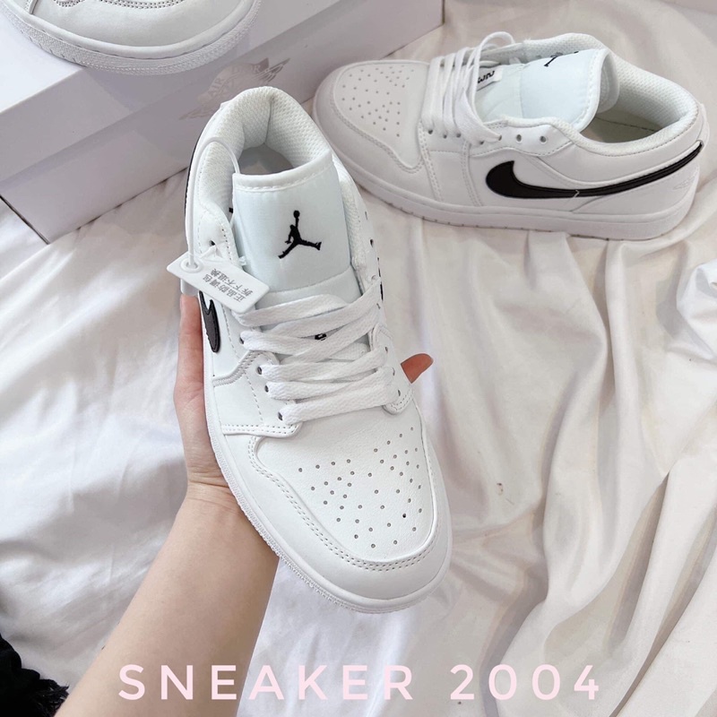 Jordan trắng thấp 11 . Giày jd1 trắng sneaker ,thể thao nam nữ sneaker full hộp