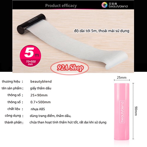 GIẤY THẤM DẦU CAO CẤP THỎI SON BEAUTYBLEND | WebRaoVat - webraovat.net.vn