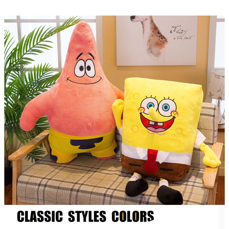 Thú Nhồi Bông Hình Spongebob/Ngôi Sao To Dành Cho Bé