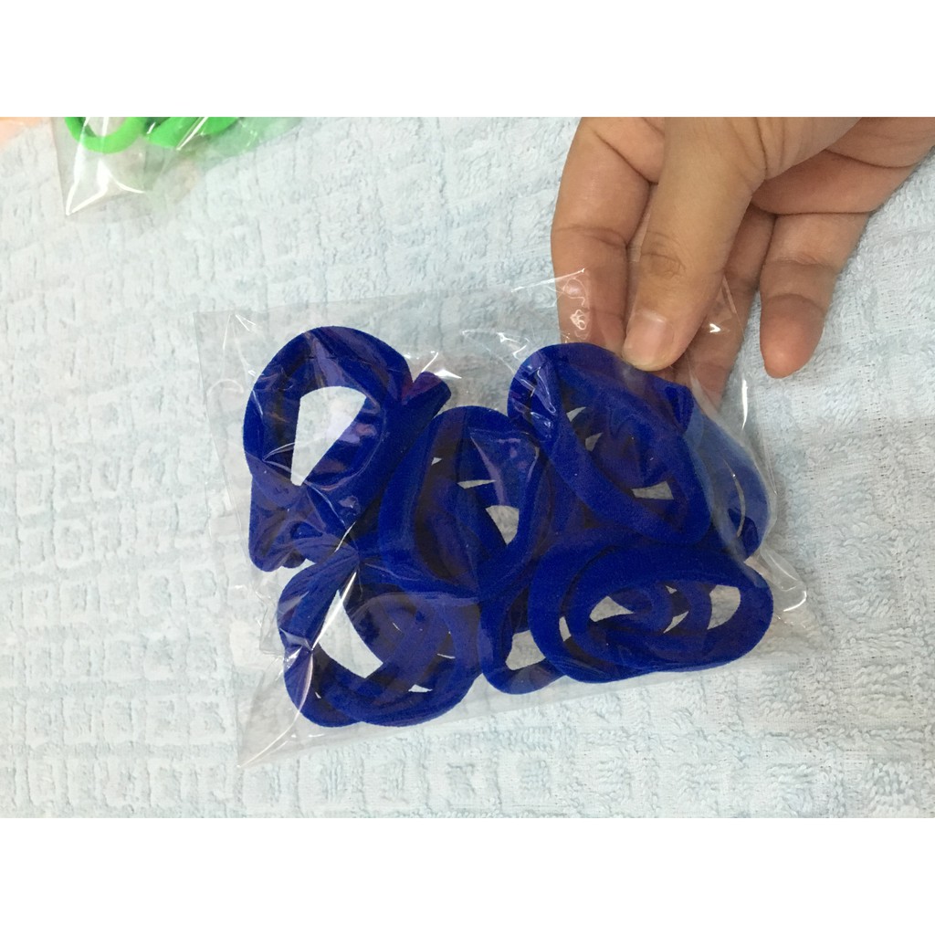 1 cọng thun cuộc tóc vải có nhiều màu đẹp đường kính 4.5CM màu ngẫu nhiên