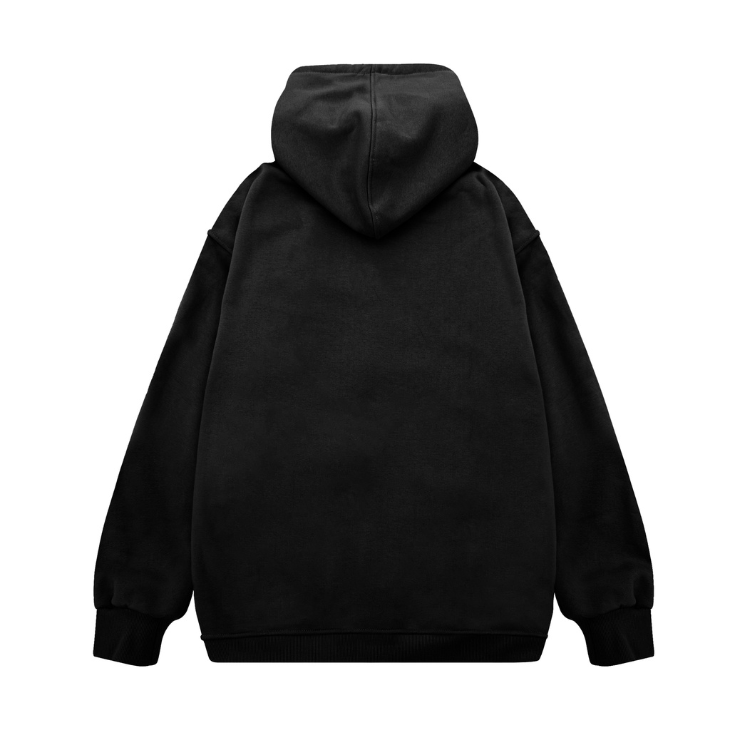 Hoodie GREEND Nỉ Bông Local Brand Unisex Basic Form rộng Logo Box HD12