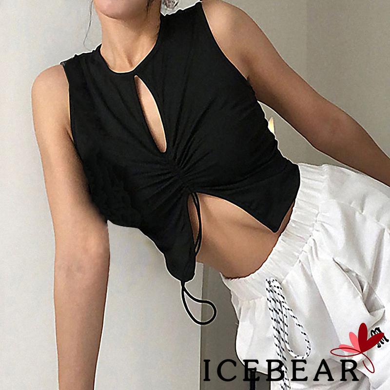 Áo croptop không tay màu sắc thời trang dành cho nữ