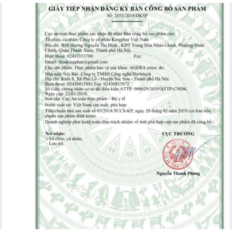 Viên uống giảm viêm xoang viêm mũi Agera extra Kingphar⚡Tặng quà⚡Hộp 50 viên giúp giảm viêm xoang tăng cường đề kháng