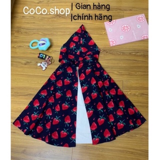 Áo choàng cho bé - vải lanh 2 lớp