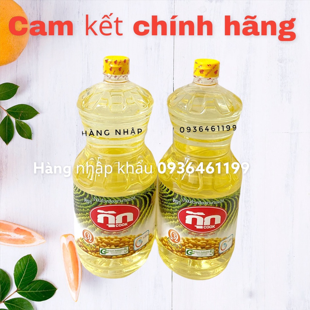 Dầu ăn đậu nành COOK Thái Lan 1900ml dầu ăn