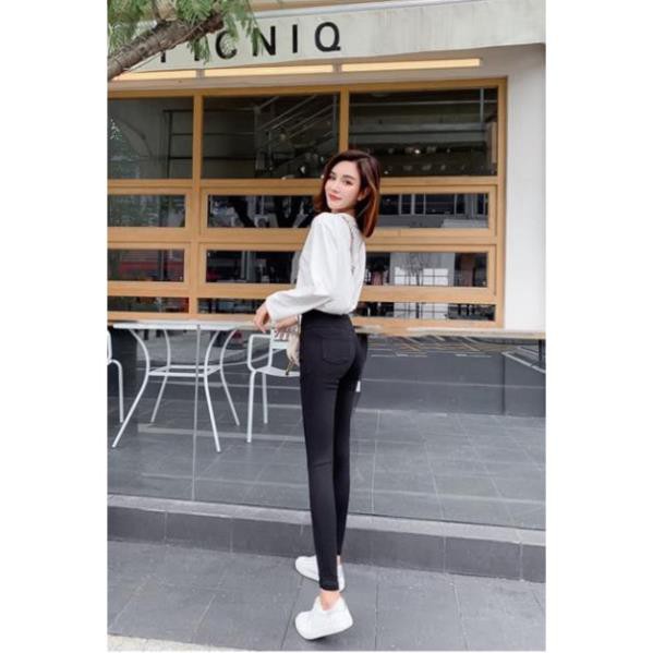 [GIÁ HỦY DIỆT] Quần Leggings 2 Khuy Khóa Kéo - Co Dãn Ôm Dáng