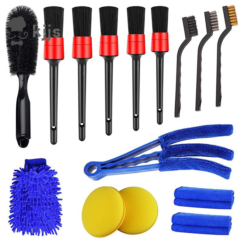 Set 15 cọ vệ sinh xe hơi chuyên dụng chất lượng cao