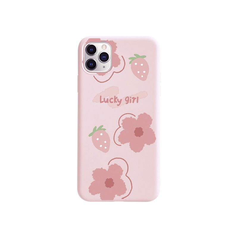 Ốp lưng iphone Lucky girl cho iphone 7 plus 8 plus 6 s plus X s Xr Xsmax 11 11pro 11promax se2