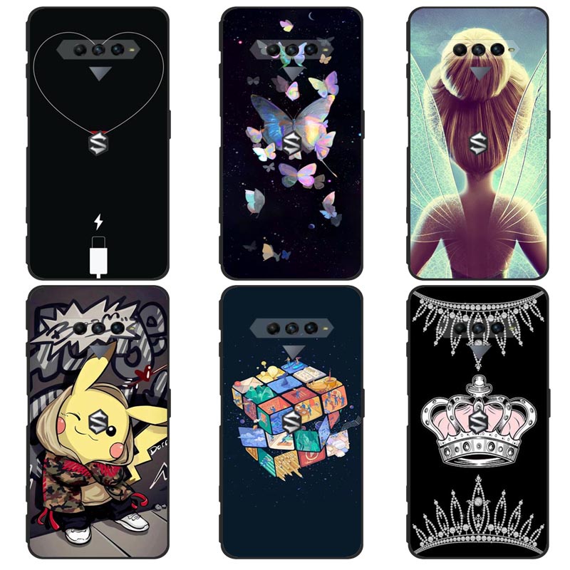 Ốp Điện Thoại TPU Dẻo Họa Tiết Hoạt Hình Pikachu Dễ Thương Cho Xiaomi Black Shark 4 4S Shark 5 Shark5 Pro