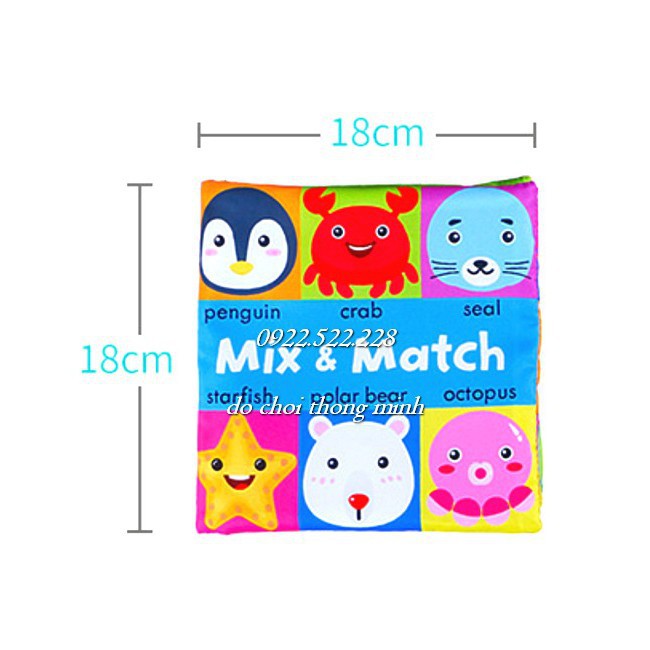 SÁCH VẢI GHÉP HÌNH ĐỘC ĐÁO MIX MATCH nhiều chủ đề