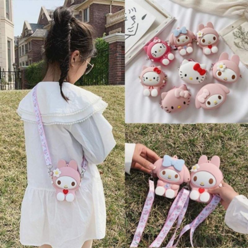 Túi Đeo Chéo, Lì Xì Cho Bé Hình Con Mèo kitty Siêu Dễ Thương