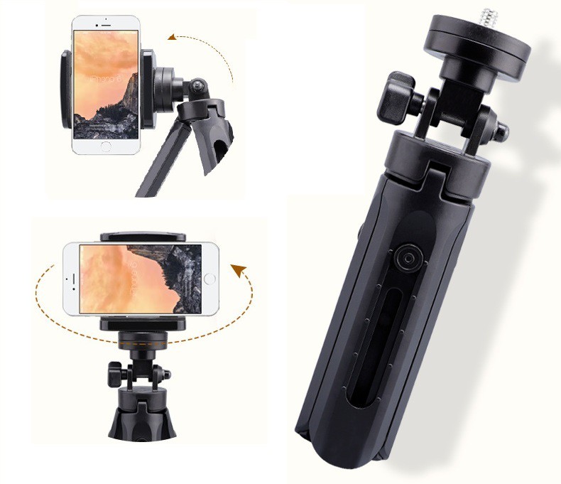 Chân đế đỡ điện thoại chụp ảnh selfie Tripod Support, Gậy Selfie Chụp Hình Tự Sướng Tích Hợp Tripod