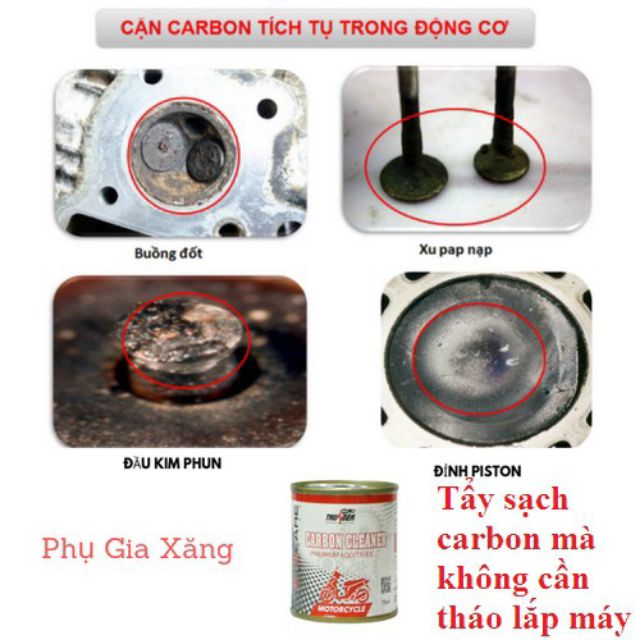 Vệ sinh buồng đốt, kim phun Thunder Carbon Cleaner 75ml