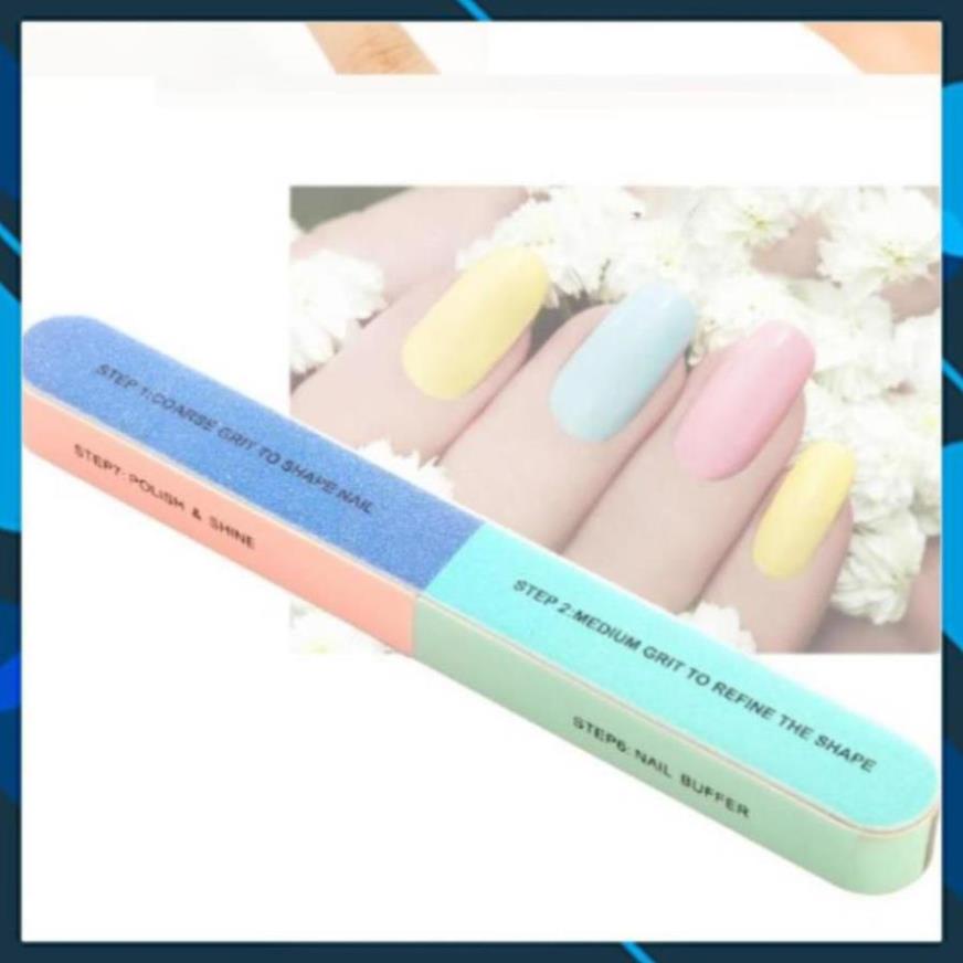 Thanh Dũa Móng Tay 6 Mặt Chuyên Dụng Siêu Thời Trang - dụng cụ chăm sóc móng-hickies