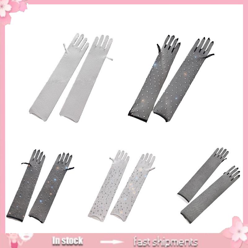 Găng Tay Đính Đá Gợi Cảm Dùng Chụp Ảnh Đi Biển / Dã Ngoại Cho Nữ