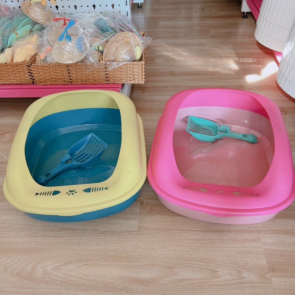khay vệ sinh cho mèo size Lớn cao cấp 56x31x17cm